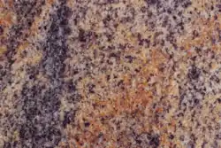 Polierte Oberfläche eines Gneises namens Hallandia (Schweden)