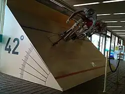 Modell der Radrennbahn