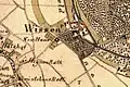 Walkmühle Wissen auf der Tranchotkarte 1802/04