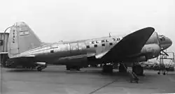 Eine nach dem Palästinakrieg von der israelischen Fluggesellschaft El Al genutzte C-46 um das Jahr 1950