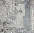 Senkrechtaufnahme des stark beschädigten WTC 5 im September 2001