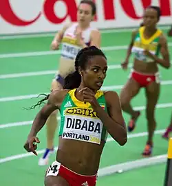 Genzebe Dibaba erreichte Platz acht