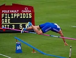 Konstadínos Filippídis kam gemeinsam mit drei Konkurrenten auf den siebten Platz