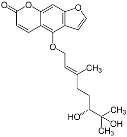 Strukturformel von 6′,7′-Dihydroxybergamottin