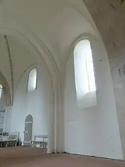 Vorjoch und Ostjoch aus der Apsis gesehen