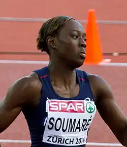 Die Europameisterin von 2010 Myriam Soumaré errang wie 2012 Bronze – zwei Tage zuvor hatte sie Silber über 100 Meter gewonnen