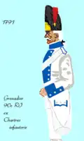 Grenadier des 90e régiment d’infanterie de ligne von 1791 bis 1794