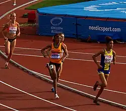 Vizeeuropameisterin Meraf Bahta – hier als Führende im 5000-Meter-Finale 2014, als sie Europameisterin wurde