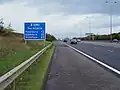 Der A1(M)-Abschnitt Alconbury–Peterborough, hier in Nordrichtung, vier Fahrspuren pro Richtung