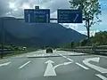 Abfahrt von der Inntalautobahn auf die B 177