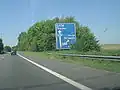 Die A16 in Höhe Péruwelz, in Richtung Tournai