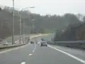 Die A27 mit ihren scharfen Kurven nahe Verviers