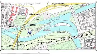 Straßen- und Grundstückslage am Nonnendamm