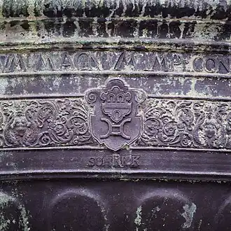 Bürgermeisterwappen an der Schale