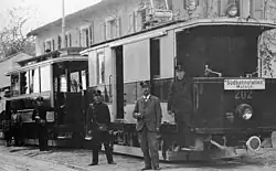 Gepäck- und Posttriebwagen 202 der Straßenbahn Abbazia (1908)