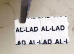 Blotter mit dem LSD-Analogon AL-LAD.