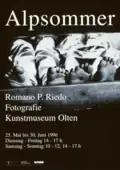 Ausstellungsplakat "Alpsommer"