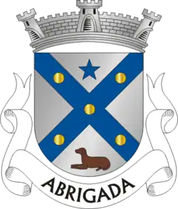 Brauner Alaunt im Wappen des Stadtteils Alenquer-Abrigada