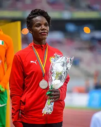 Asimenye Simwaka bei den Afrikameisterschaften 2024 in Douala