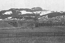 Sitterviadukt im Jahr 1905 von Norden fotografiert