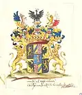 Wappen der Grafen von Haßlingen (kaiserliches Diplom 1762)
