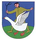 Redendes Wappen auch in Gänserndorf, Niederösterreich
