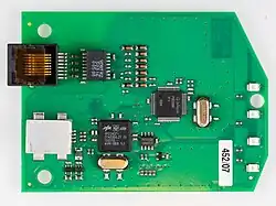 AVM Fritz!Card USB: Platine mit AVM-ARM-Microprozessor VP22437