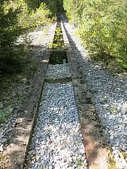 Trassee Standseilbahn Artilleriewerk Burg Z202