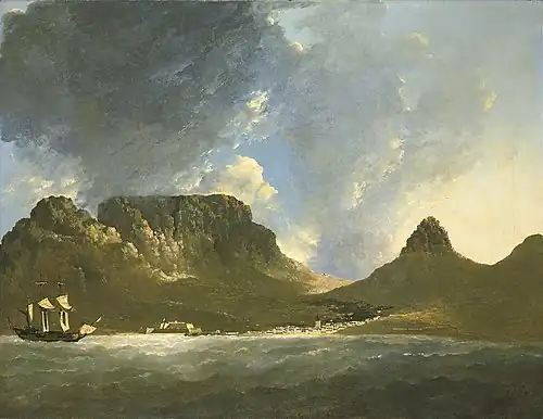 Kap der Guten Hoffnung, Tafelberg und Kapstadt, William Hodges 1772