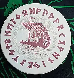 Getränkeuntersetzer mit älterem Futhark