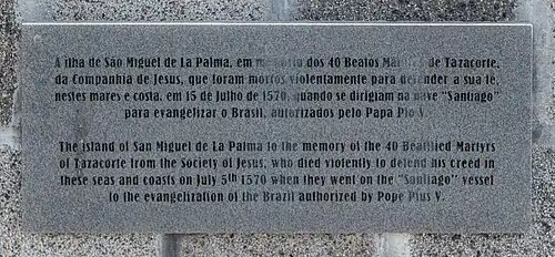 Tafel auf der Westseite