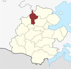 Lage des Egvad Sogn in der Aabenraa Kommune