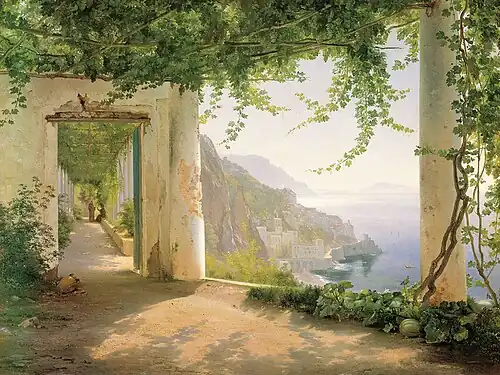 Amalfi dai Cappucini (Öl auf Leinwand)