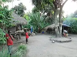 Das aarische Dorf Garteb bei Jinka, Äthiopien