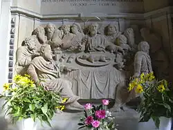 Abendmahlsszene am für die Kreuzkirche geschaffenen Renaissance-Altar von Hans Walther