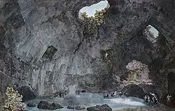 Baia, interno del cosiddetto Tempio di Mercurio, 1794