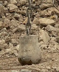 Nahaufnahme einer Abrissbirne