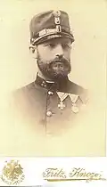 Adam Brandner als Hauptmann 1892 in Wien