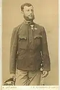 Adam Brandner als Leutnant 1882 in Ragusa (Dubrovnik)