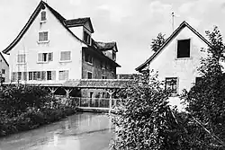 Mühle, Säge Adliswil mit Kanal