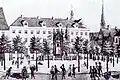 Adolphsplatz 1821 mit dem Denkmal für Adolf IV.