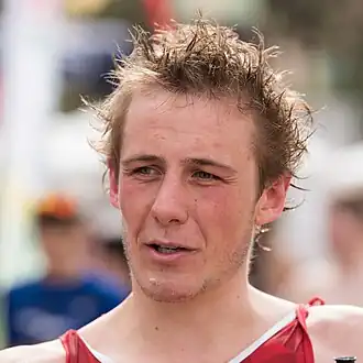 Adrien Briffod beim ETU Sprint Triathlon European Cup in Gran Canaria, 2018