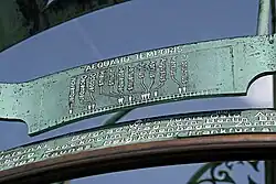 Einstellmarken für Weltzeitring: Stellung für Wien (etwa Dezember)