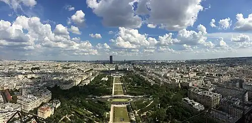 Blick vom Eiffelturm nach Osten