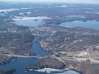 Luftbild mit Blick aus Nordosten