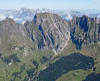 Gamsberg von Süden aus der Luft gesehen