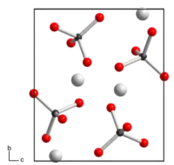 Kristallstruktur von Silberpermanganat