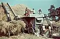 Dreschmaschine in Ungarn (1938)