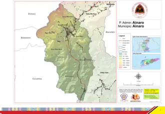 Die Gemeinde Ainaro mit dem gleichnamigen Verwaltungsamt im Westen