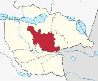 Lage im Oblys Schetissu